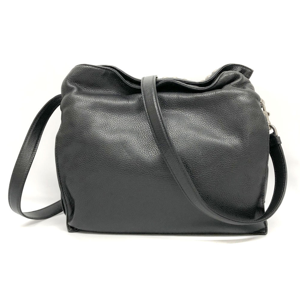 Loewe Flamenco Studded Shoulder Bag Black Drawstring Unique - Picture 4 of 9